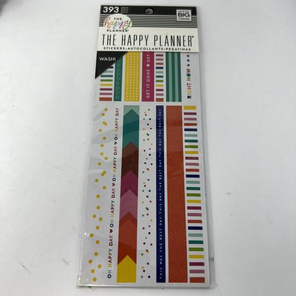 Lot of 6 The Happy Planner Extension Stickers MAMBI Organizing Stationary Washi - Picture 5 of 11